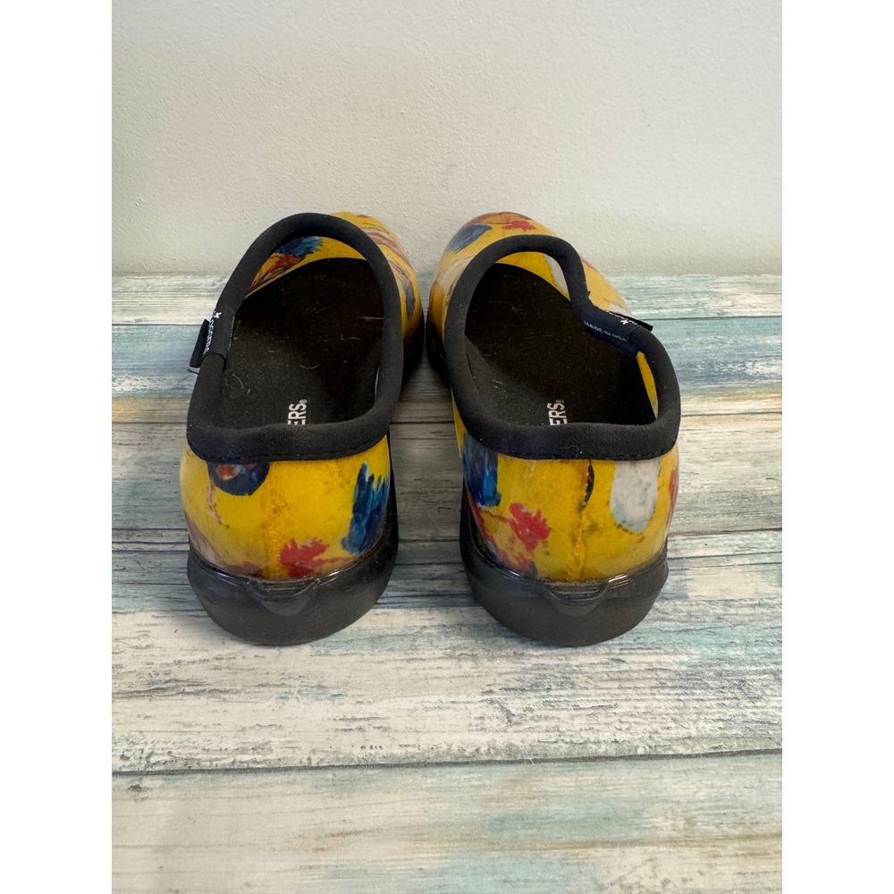 Sloggers Women Yellow Chicken Print Waterproof Garden Shoes Clogs Size 10 USA - Picture 4 of 8